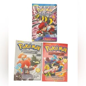 Pokémon Adventure Manga Trio #6,9,11